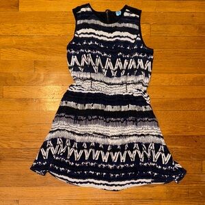 Dolce Vita Navy and White Sleeveless Dress